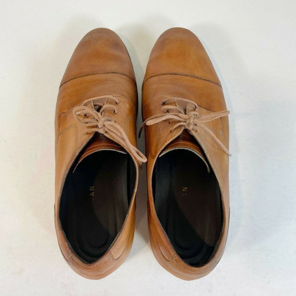 Cole Haan Men Henry Grand Cap Toe Oxford Dress Shoes Brown US 10M Leather C24519 - Picture 3 of 8